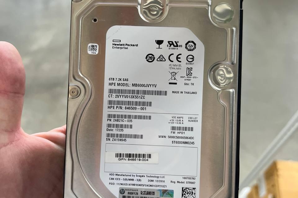 HPE 846611-001, Носитель информации